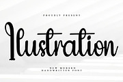 Ilustration, a Handwritten Font by InermediaSTUDIO (Thumbnail 1 of 7)