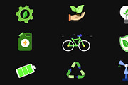 Eco Energy Icons | Motion Graphics, a Graphic by FlashFXbox (Thumbnail 1 of 2)