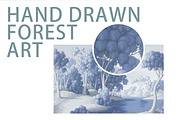 Abstract forest art wallpaper, an Illustration by fei long (Thumbnail 4 of 9)