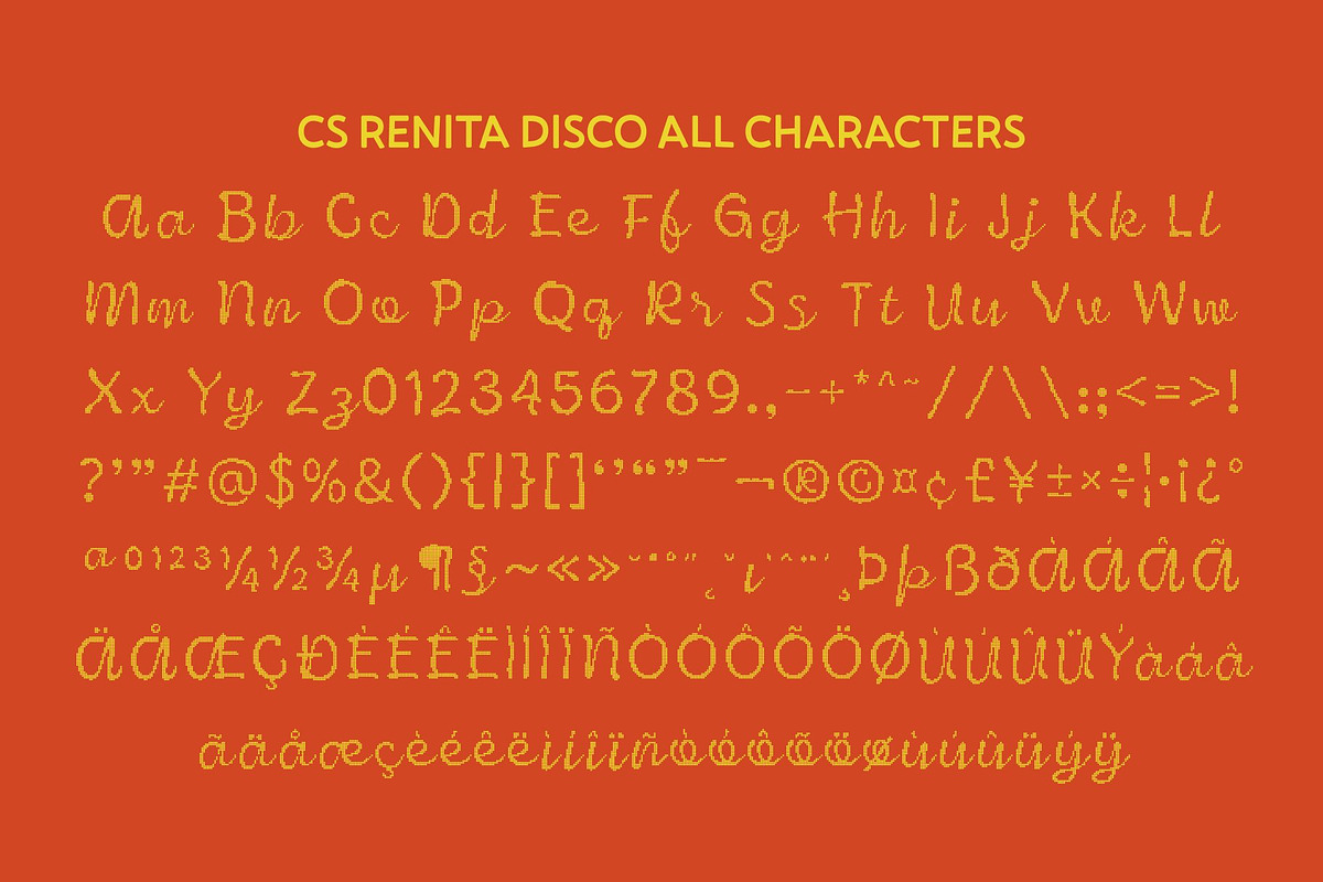 CS Renita Disco, a Script Font by Craft Supply Co. (Photo 8 of 8)