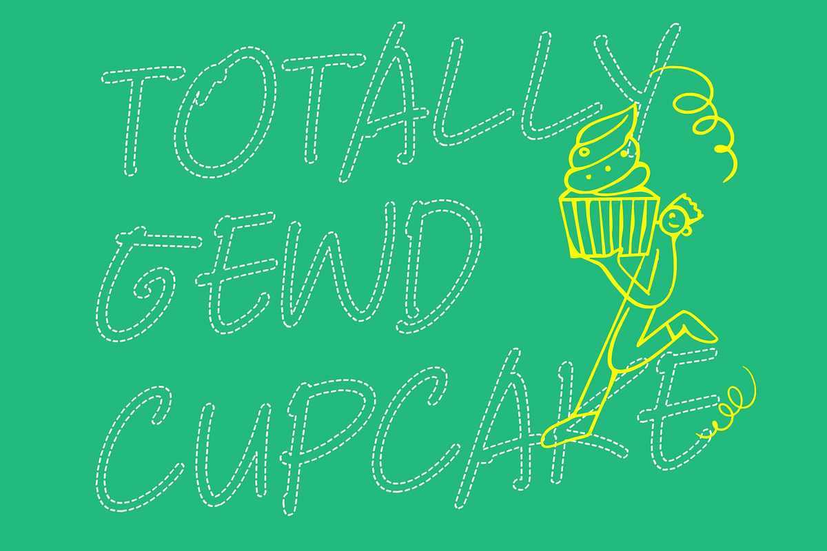 CS Andine Dashed, a Handwritten Font by Craft Supply Co. (Photo 4 of 8)