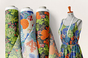 Coral & Moss - Hand-Painted design, a Wallpaper Graphic by ArtPavo (Thumbnail 9 of 10)