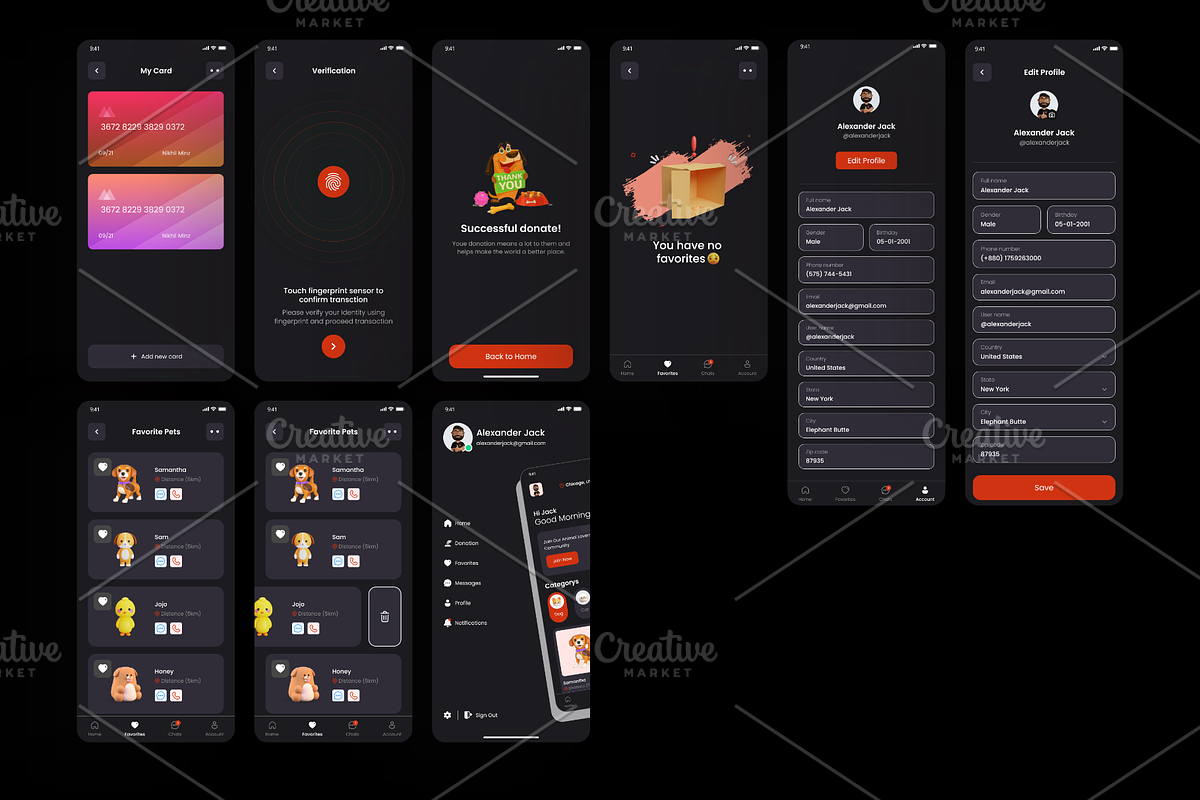 Pet Adoption App, an App Template by Ace UI/UX (Photo 9 of 9)