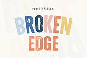 Broken edge, a Sans Serif Font by MaxArt Foundry (Thumbnail 1 of 6)