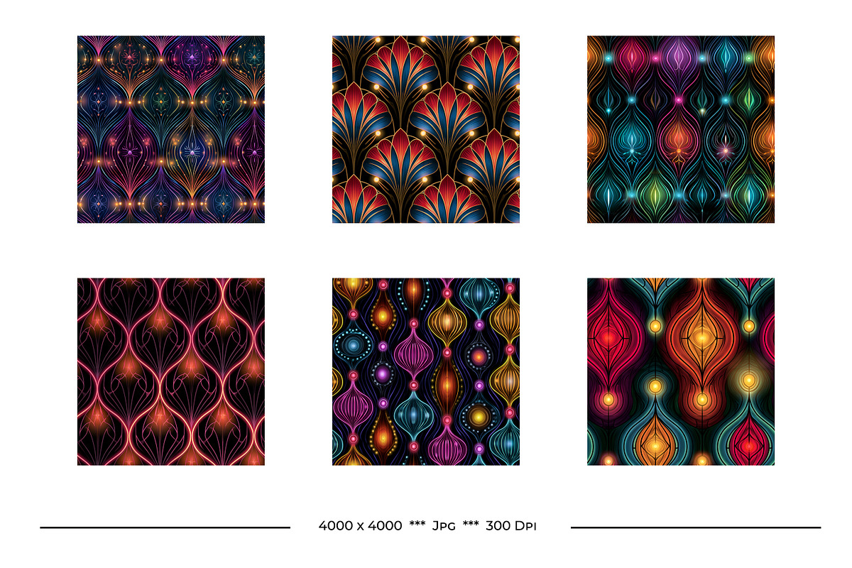 Neon Lights and Signs Retro Art, a Pattern Graphic by karenfoleyphoto (Photo 4 of 9)