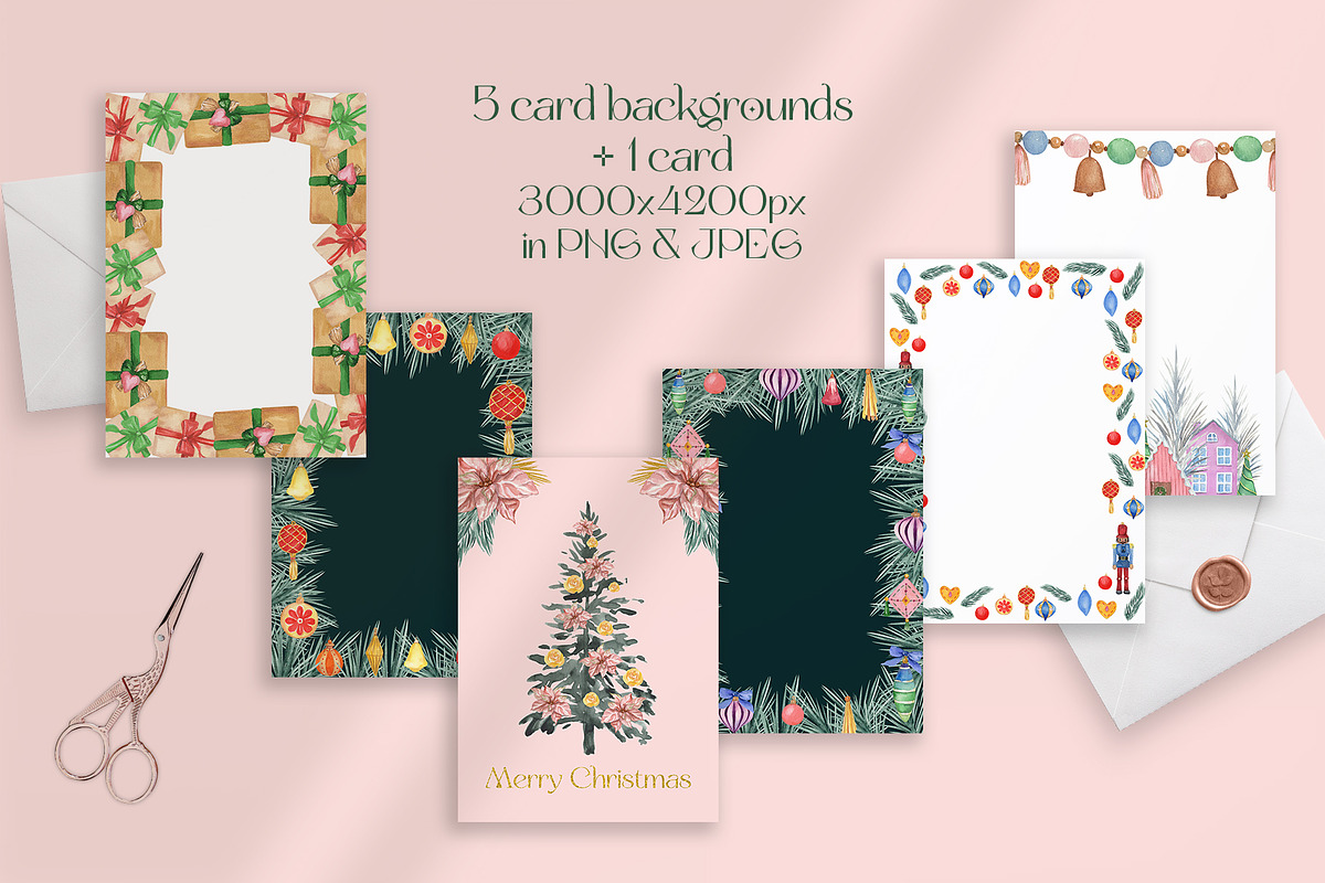 Boho Chic Pastel Christmas Mood, a Seasonal Illustration by Catch the Dream Art (Photo 5 of 9)