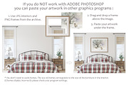 CHRISTMAS BEDROOM Wall&Frame Mockups, a Poster Template by MyHomeMockups (Thumbnail 8 of 9)