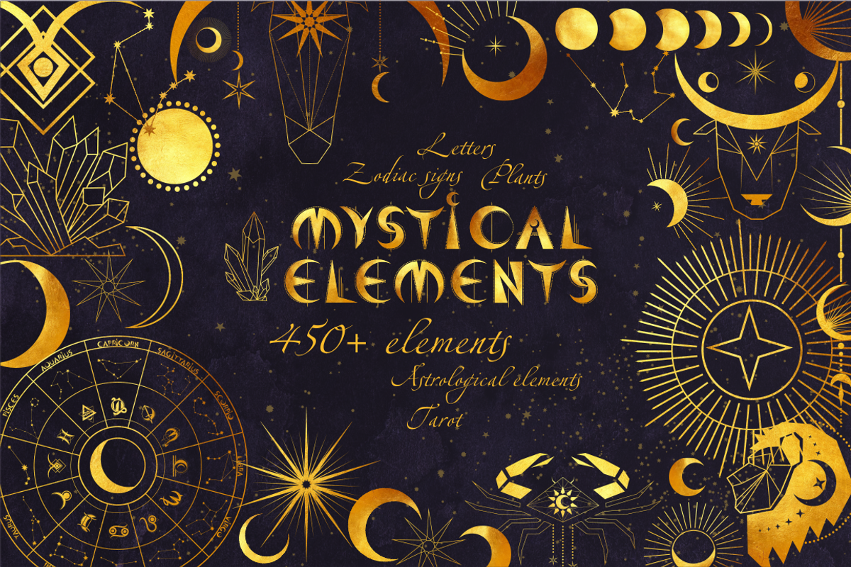 Mystical elements for tarot cards, a Decorative Illustration by Onceli*art (Photo 1 of 13)