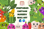 Customizable Vegetables Nursery Art, a Food Illustration by Millusti (Thumbnail 1 of 9)