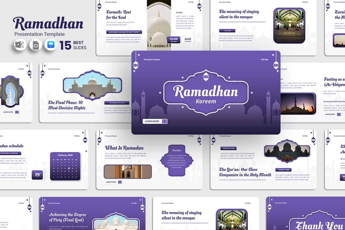 Ramadhan Kareem - Keynote Template, a Presentation Template by QR Design Studio (Photo 1 of 3)