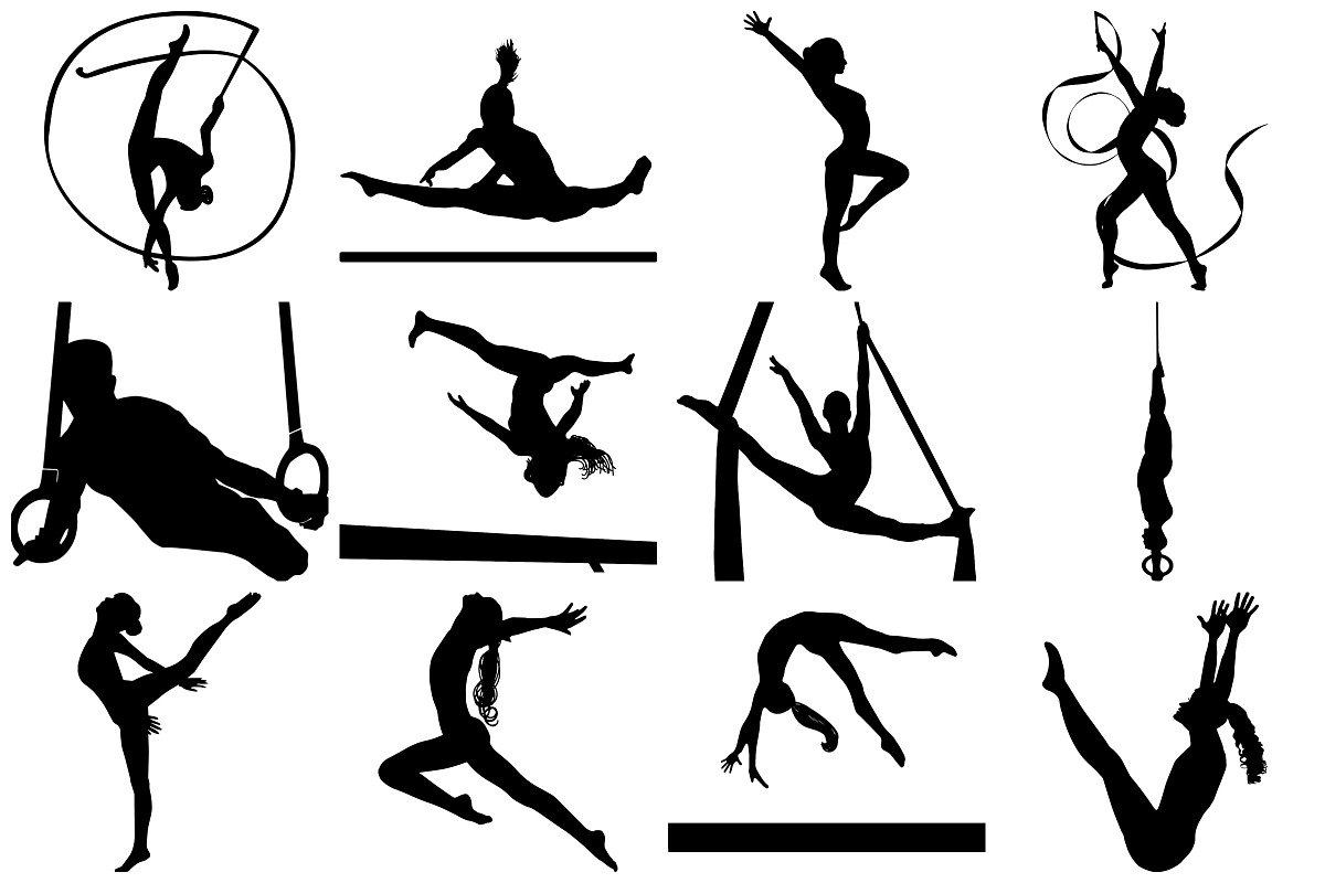Gymnastics (Men/Women) AI EPS PNG, an Illustration by FrankiesDaughtersDesign (Photo 4 of 8)