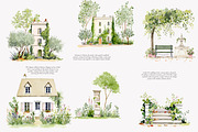 cottagecore graphics chateau decor, a Decorative Illustration by Patishop Art (Thumbnail 8 of 10)