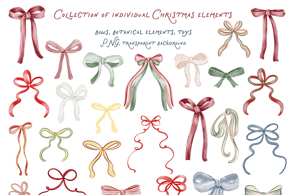 Christmas Joy Watercolor Collection, an Object Graphic by LenArt (Photo 9 of 16)