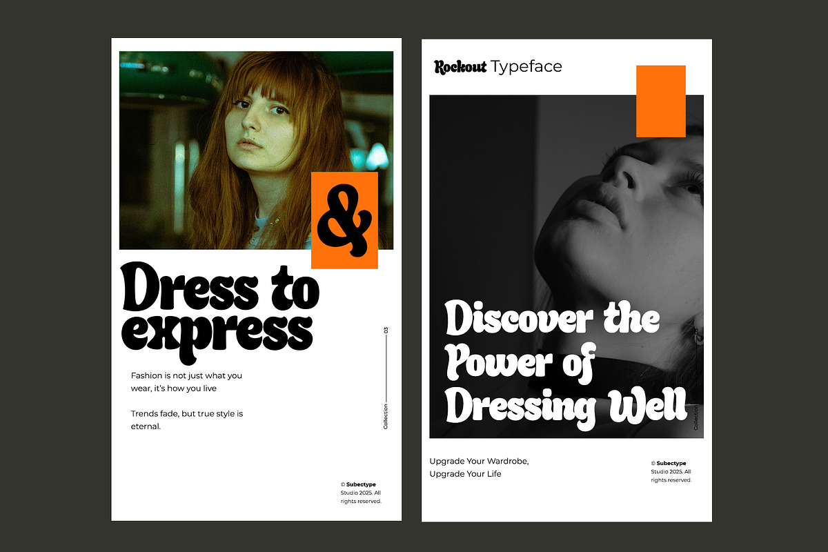 Rockout - Modern Groovy Font, a Font by Subectype Studio (Photo 7 of 10)