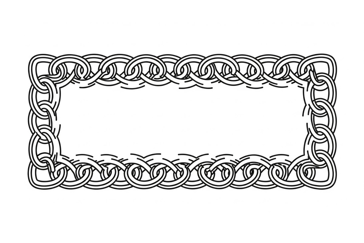 Chain Border Frame SVG Bundle, an Illustration by Designs_River (Photo 17 of 31)