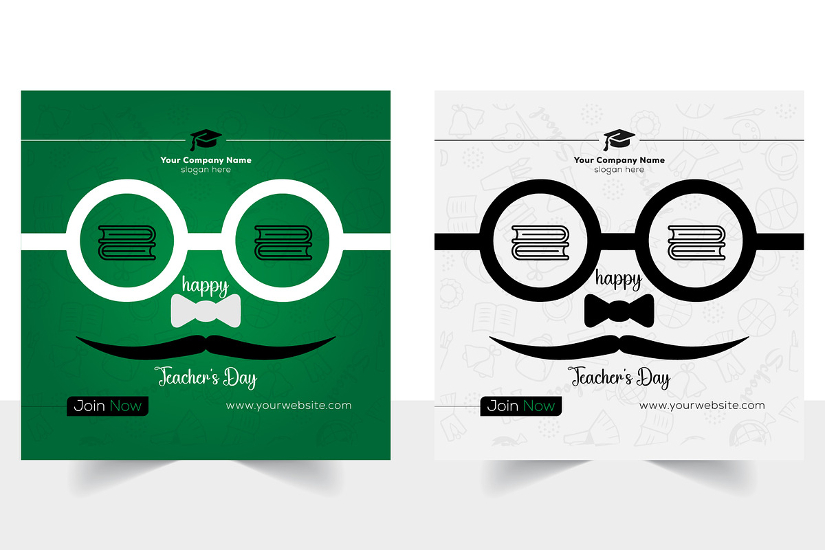 Teacher's Day Post Banner Design, a Social Media Template by Tahnix Creative (Photo 8 of 11)