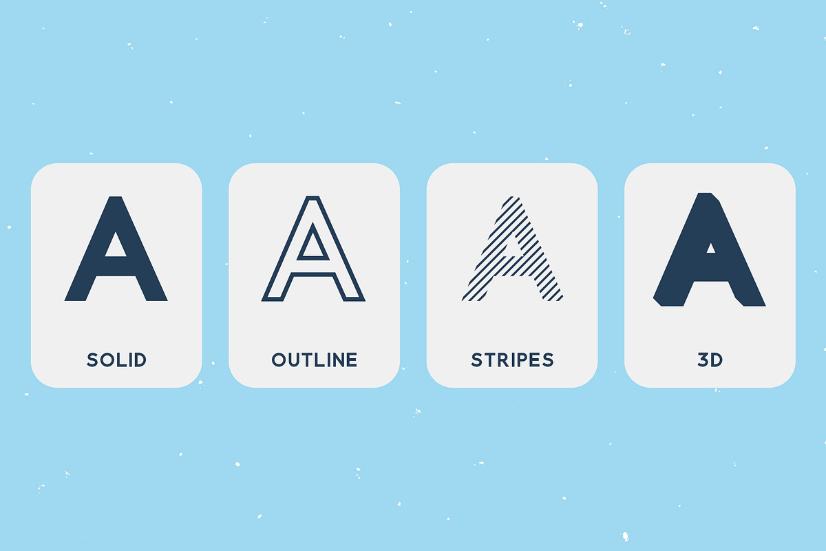 Horizon Layers Font preview 3