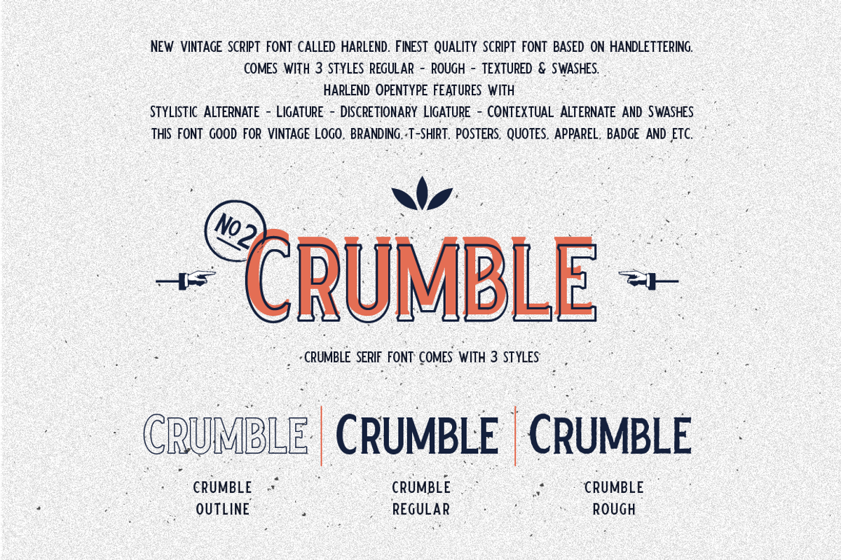 Harlend (6 font with bonus), a Script Font by Angin Studio (Photo 2 of 16)