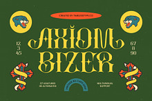 Axiom Bizer Vintage All Caps Serif