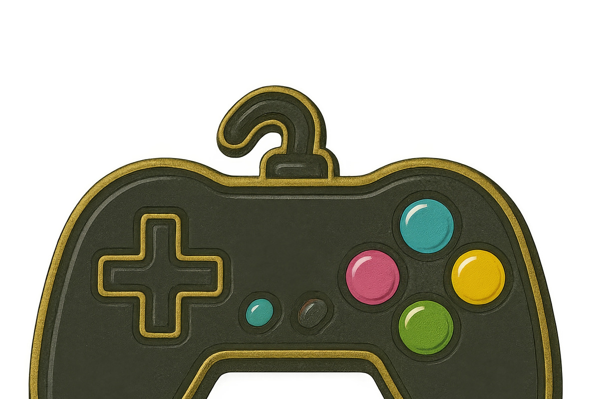Gaming controller pin design with co, an Illustration by Dvoevnore photos