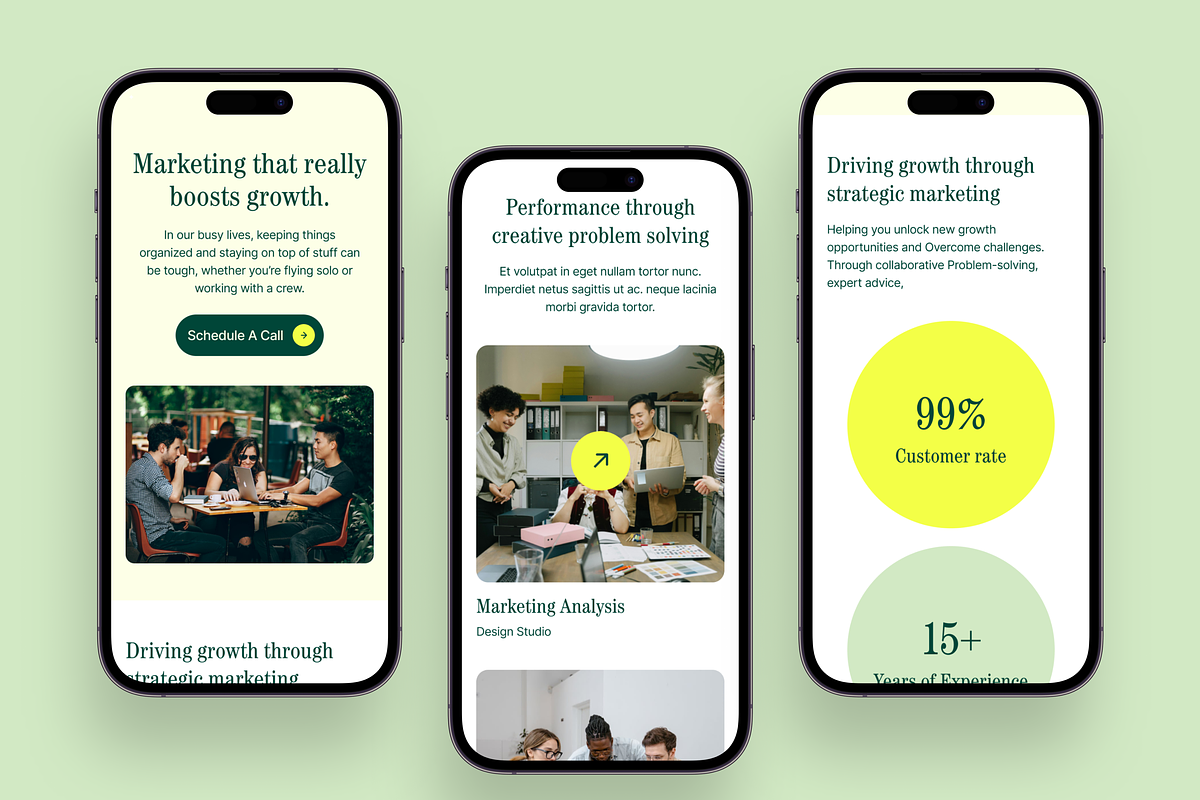Zenith Marketing Agency Landing page, an UI Kit Template by Ahmed Rubel (Photo 8 of 9)