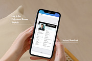 Simple Resume Template, CV Template, a Resume Template by BrushstrokeArtGB (Thumbnail 5 of 5)