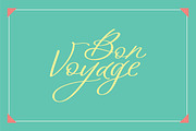 Bon Voyage, a Script Font by Great Lakes Lettering (Thumbnail 1 of 7)