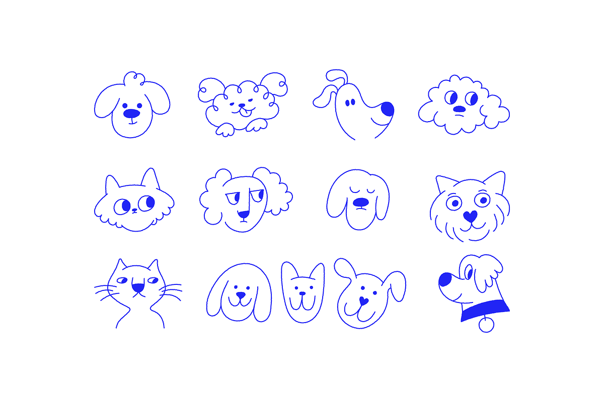 Pets and mascots, vector elements, a Graphic by venimo (Photo 6 of 13)