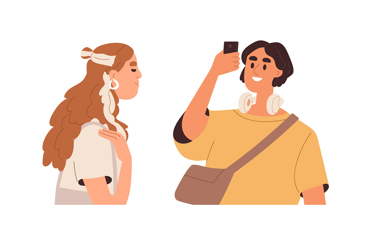 Happy modern people portraits set, a Person Illustration by Good Studio (Photo 7 of 8)