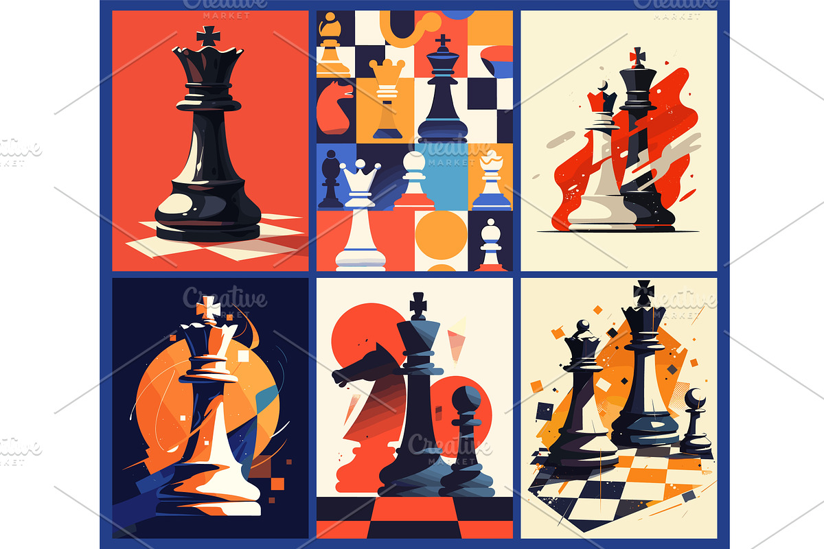 Chess tournament posters. Strategy, an Object Illustration by Stock-Smart-Start