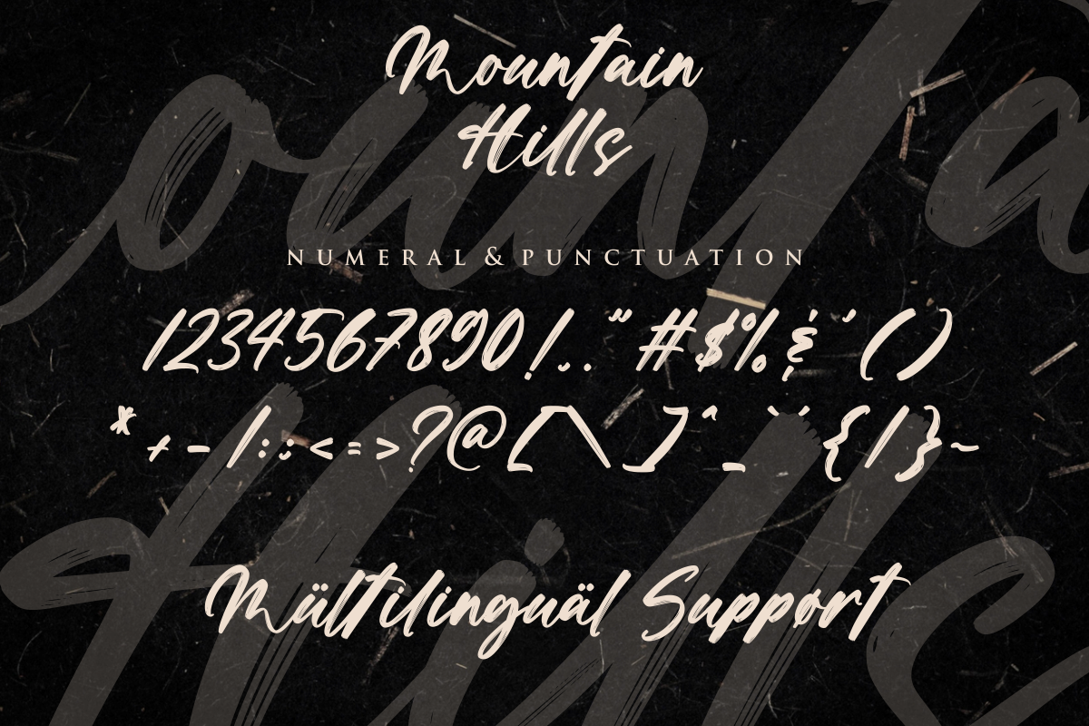 Mountain Hills - Brush Script Font, a Script Font by Fikryal Studio (Photo 11 of 11)