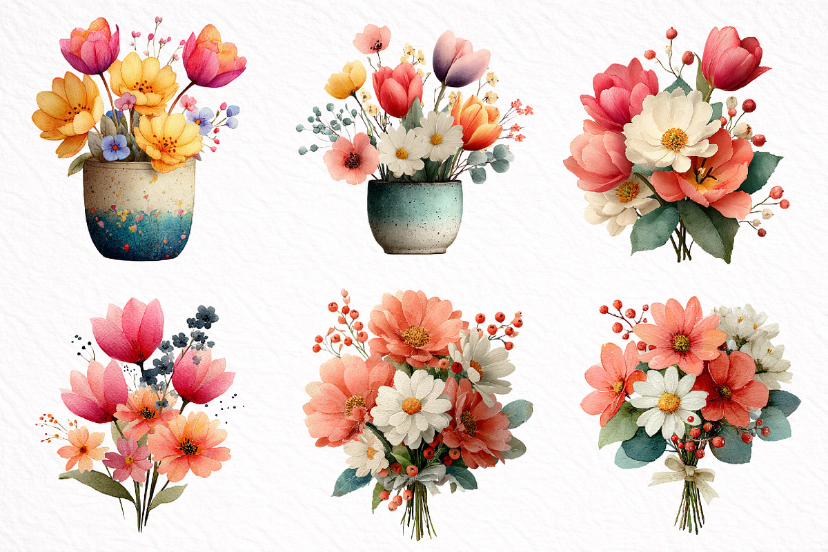 Whimsical Spring Clipart, an Illustration by DreamArtGraphic (Photo 8 of 8)
