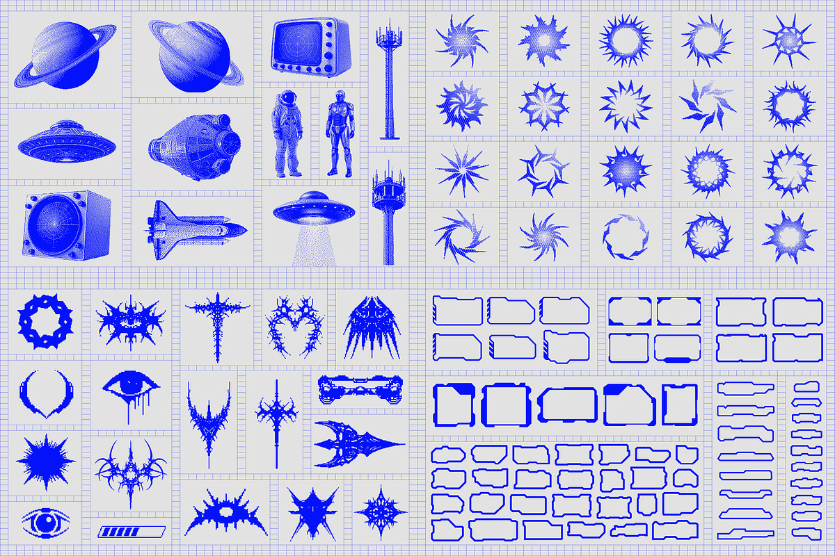 RETROSPACE/ Sci-Fi Graphic Pack, an Object Graphic by ALICE_SHOP.EXE (Photo 5 of 5)