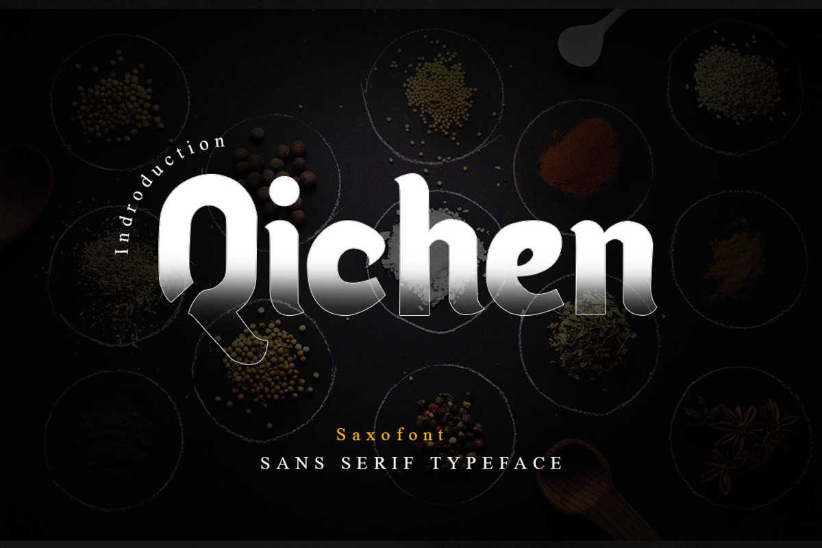 Qichen - Sans Serif Font, a Sans Serif Font by Saxofont (Photo 1 of 10)