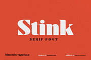 Stink / Bold Serif Font, a Serif Font by Kleffont Studio (Thumbnail 1 of 8)
