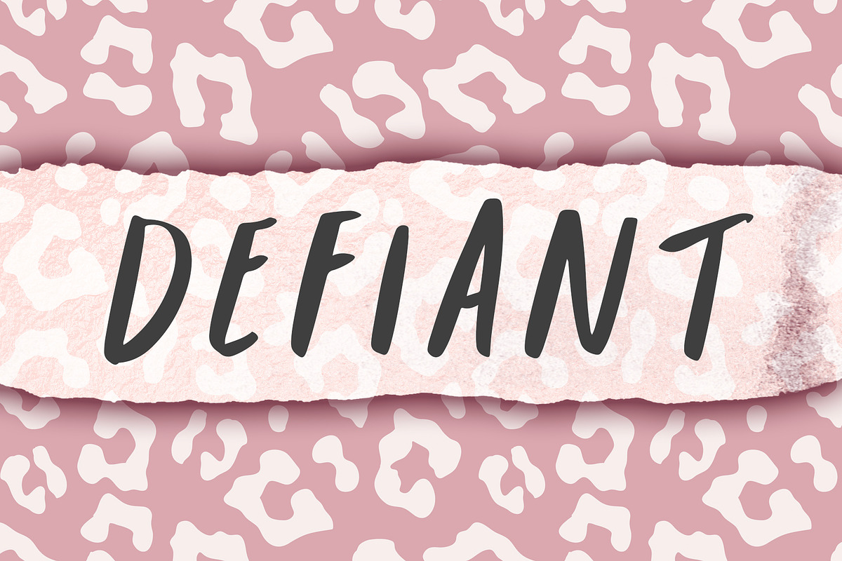 Defiant - a Rebellious Font