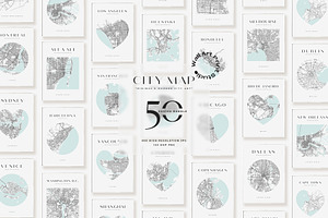 City Map Art Bundle