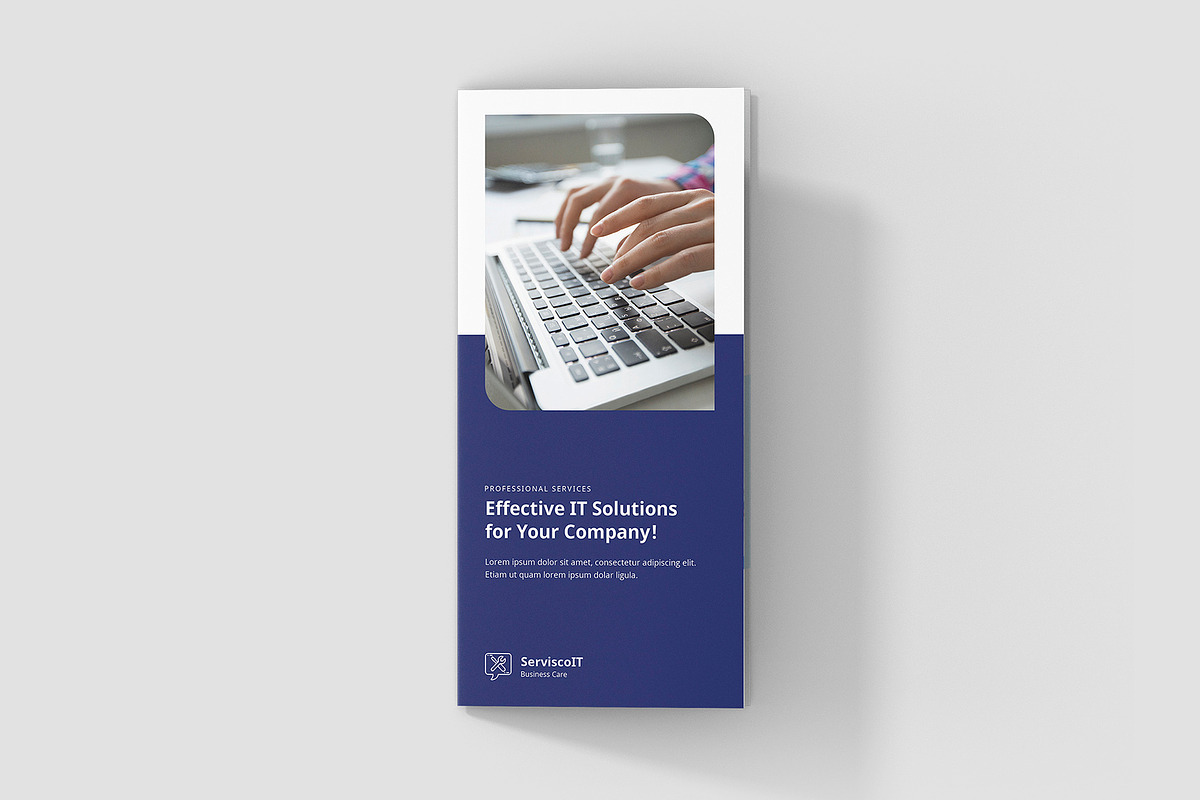 IT Service Brochure Trifold Template, a Brochure Template by artbart (Photo 2 of 10)