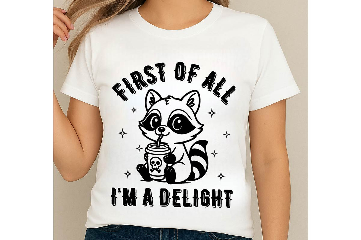 I'm Delight Funny Raccoon SVG Png, an Object Graphic by EllaMaiyaali (Photo 4 of 6)