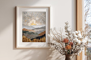 Golden Sunrise Landscape Art, a Decorative Illustration by Housui Patterns (Thumbnail 5 of 12)