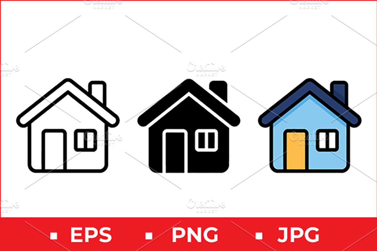 House Vector Icon Graphic Set, a Solid Icon by Artonix (Photo 1 of 2)