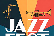 8 Vibrant Jazz posters Bundle, a Decorative Illustration by StockVerse Creative (Thumbnail 4 of 9)