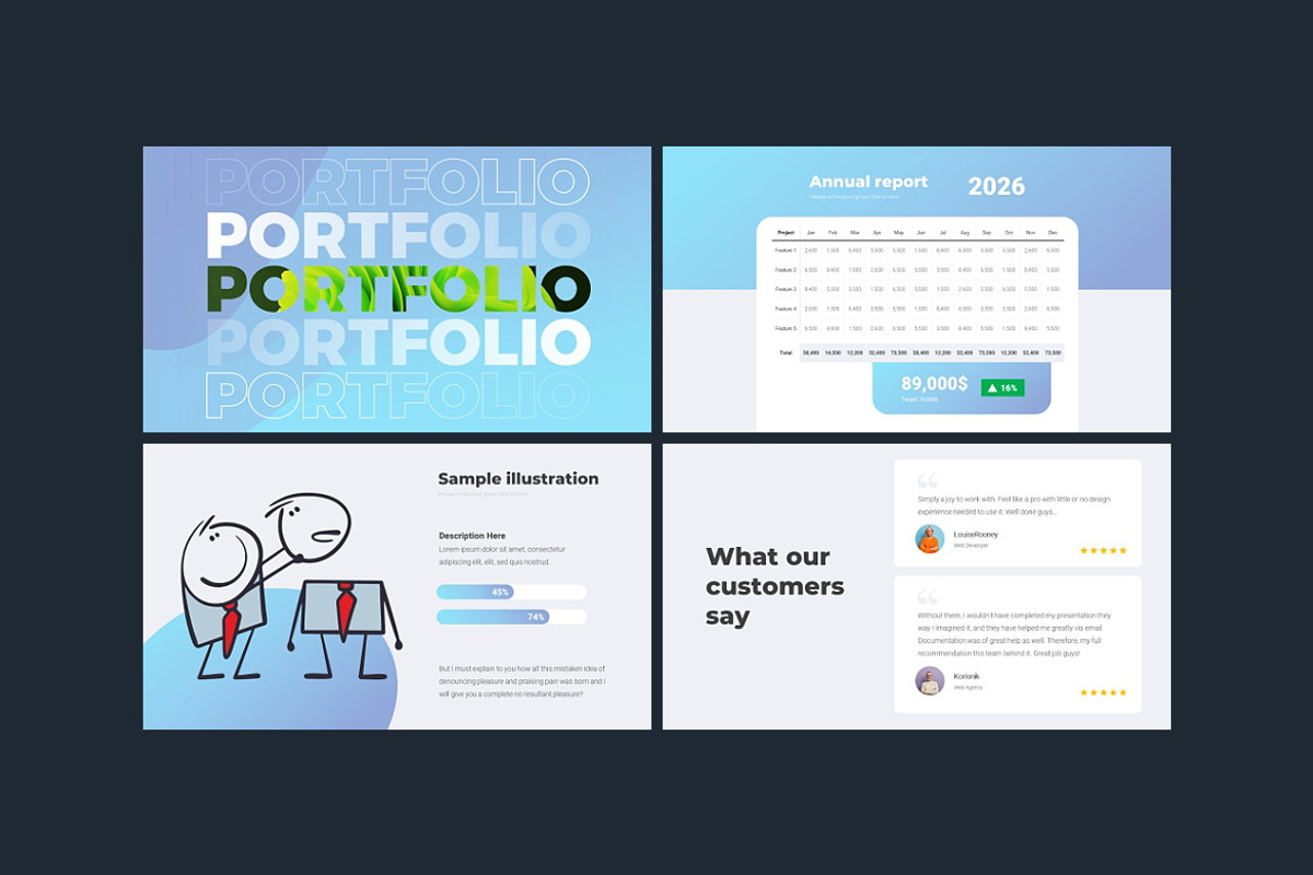 Marketing Business Google Slides, a Presentation Template by Presentation Templates (Photo 4 of 5)