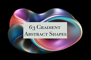 63 Abstract Gradient Shapes Graphic