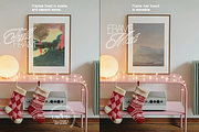 A3 Poster Mockup Retro Xmas Scene, an Advertising Mockup by WasMockups (Thumbnail 4 of 6)