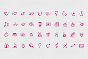 40 Hand-Drawn Valentine's Day Icons, an Icon by Hand-Drawn Goods (Thumbnail 2 of 2)