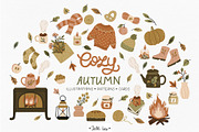 Cozy Autumn, a Decorative Illustration by Jenny Quince (Thumbnail 1 of 8)