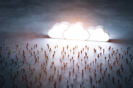 People and cloud computing system., a Technology Photo by Photocreo Michal Bednarek