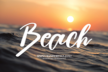 Beach | Script Font