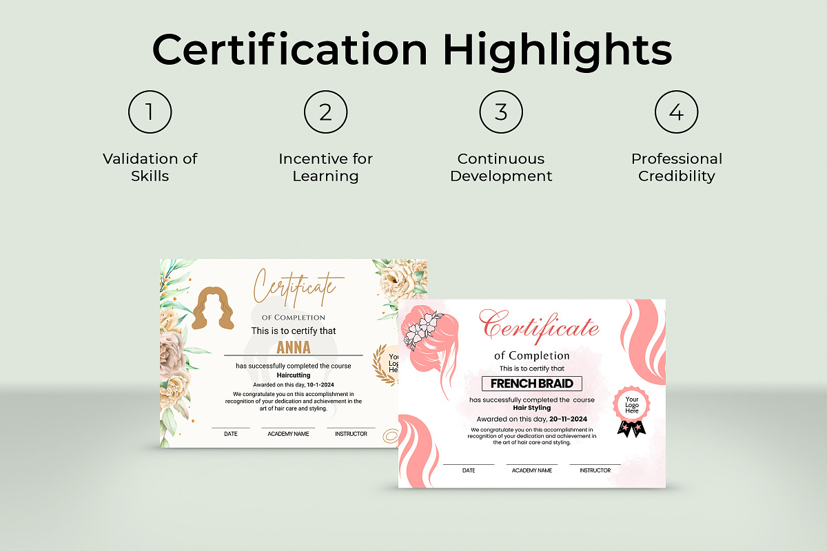 Hair Stylist Gift Certificate Canva, a Card Template by Snapybiz (Photo 7 of 10)